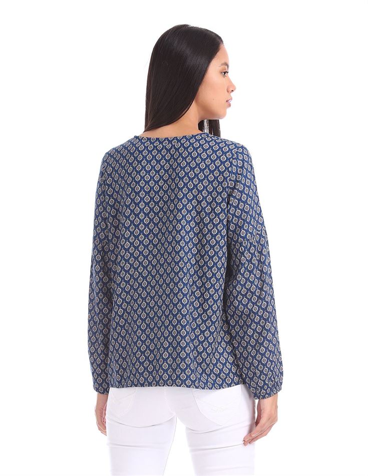 U.S. Polo Assn. Women Casual Wear Printed Top